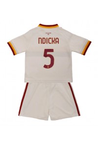 AS Roma Evan Ndicka #5 Babyklær Borte Fotballdrakt til barn 2026-27 Korte ermer (+ Korte bukser)